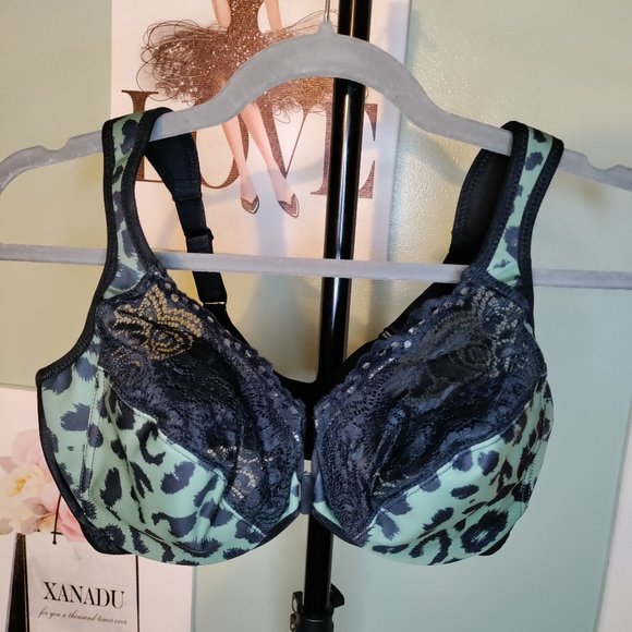 Glamorise Women's Plus Size Wonderwire Front-Closure Bra Underwire #1245 - Picture 2 of 6